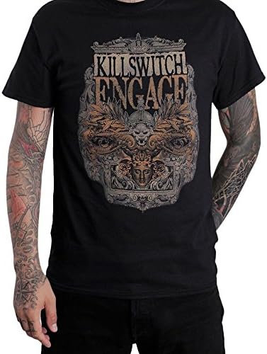 Amazon.com: Killswitch Engage Men's Skull Spraypaint T-Shirt Small